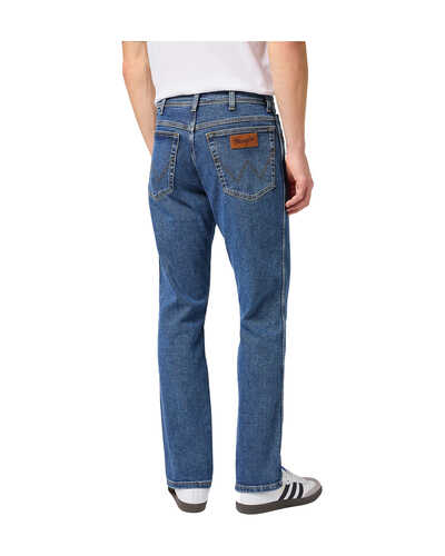 Herren-Jeans Texas Medium Stretch Straight Stonewash