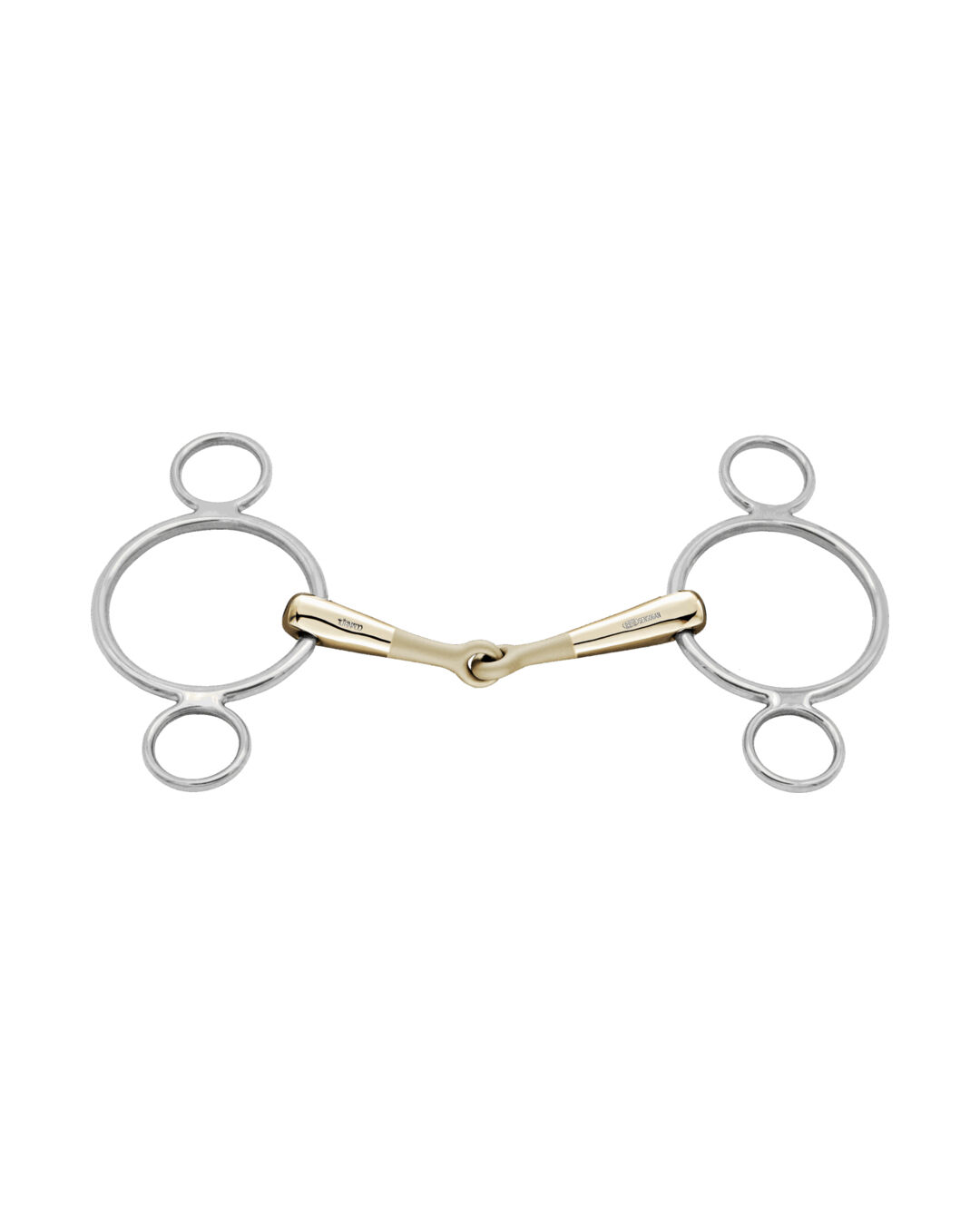 3-Ring Gebiss Turnado 16 mm einfach gebrochen 3-Ring Gebiss Turnado 16 mm einfach gebrochen