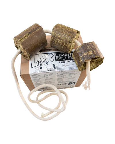 Spielseil mit Luzerne Briketts 2er-Set