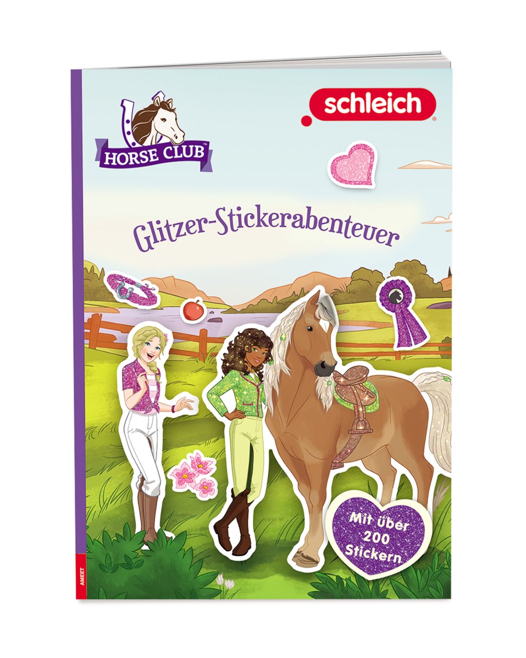 Glitzer-Stickerbuch Horse Club Standard Bunt