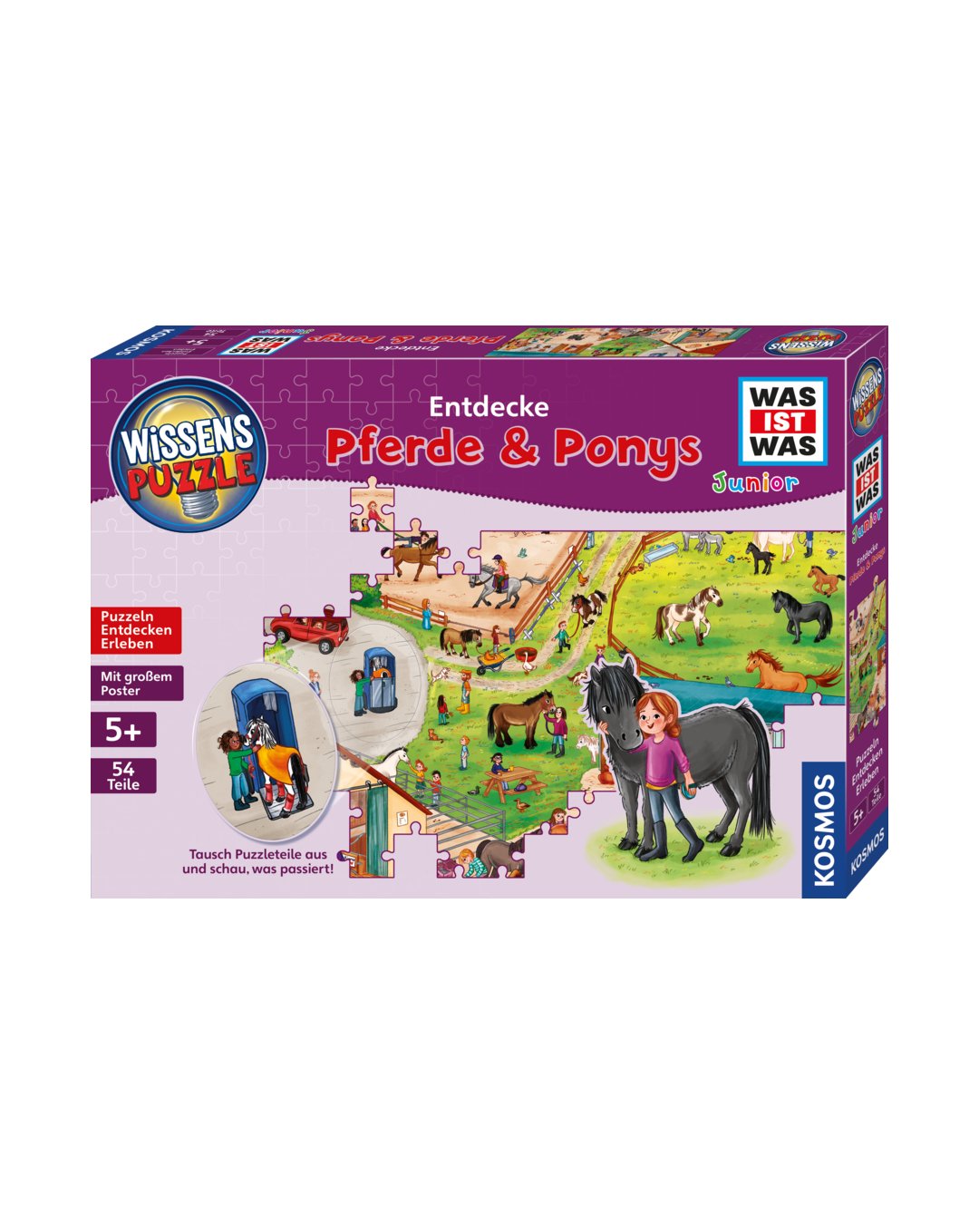 Puzzle-Set Was ist Was – Pferde & Ponys Standard Standard