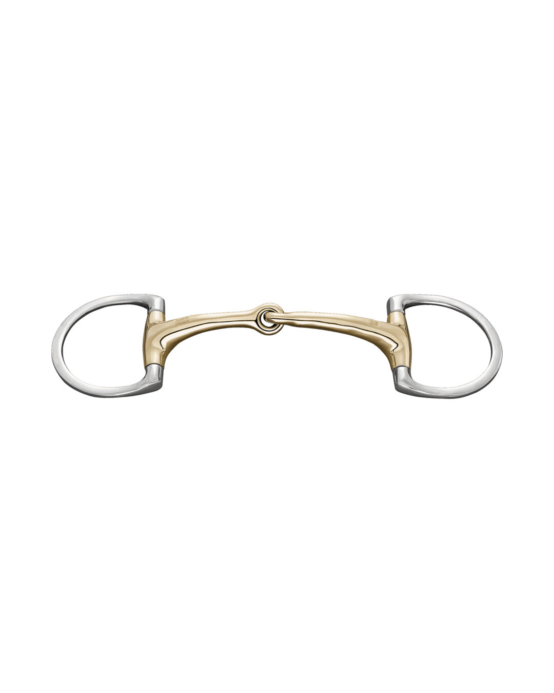 Olivenkopfgebiss Dynamic RS mit D-förmigem Ring 16 mm einfach gebrochen