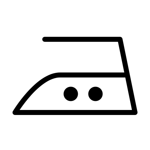 Mäßig heiß bügeln