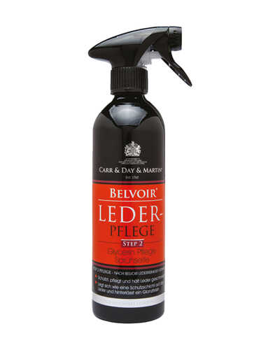 Lederpflegespray Belvoir Step 2