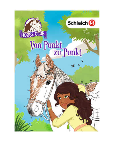 Malbuch Horse Club: von Punkt zu Punkt