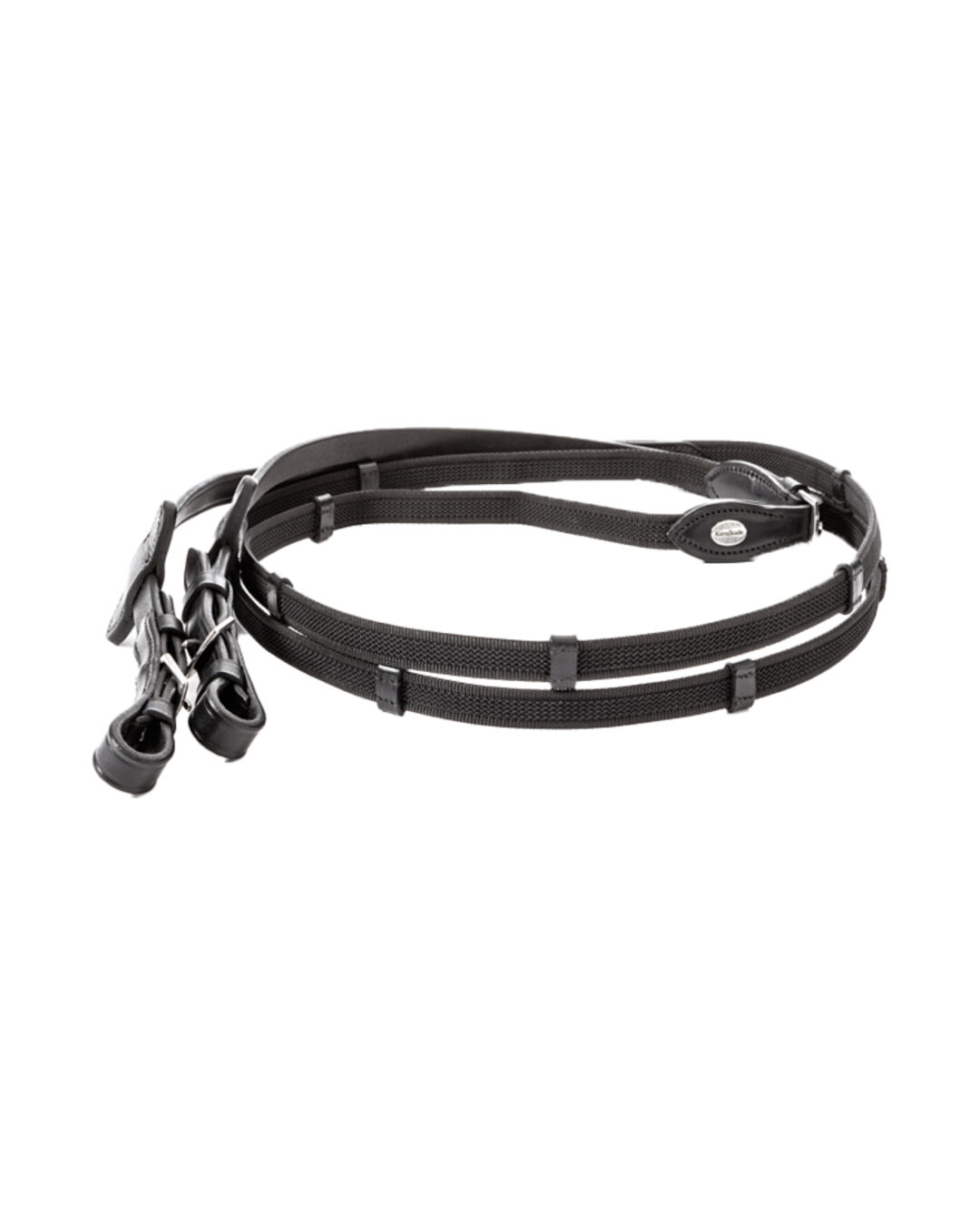 Gummierte Zügel mit Stegen 16 mm Gummierte Zügel mit Stegen 16 mm