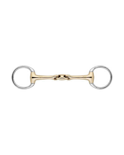 Olivenkopf-Unterlegtrense KK Ultra 14 mm doppelt gebrochen