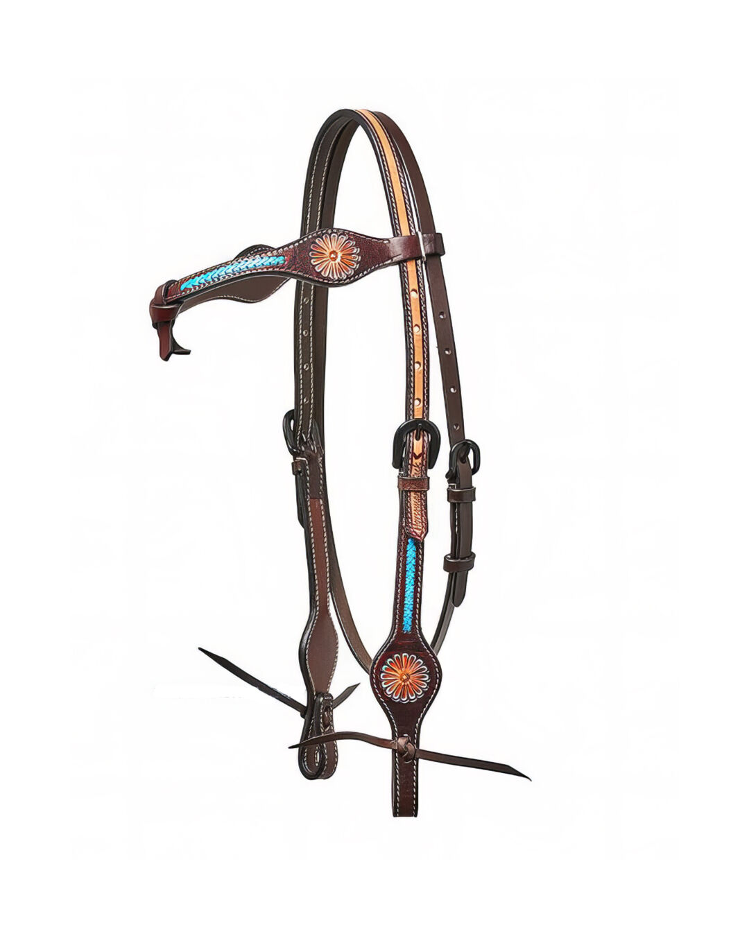 Kopfstück Turquois Flower