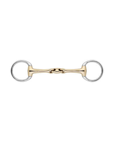 Olivenkopf-Unterlegtrense KK Ultra 14 mm doppelt gebrochen