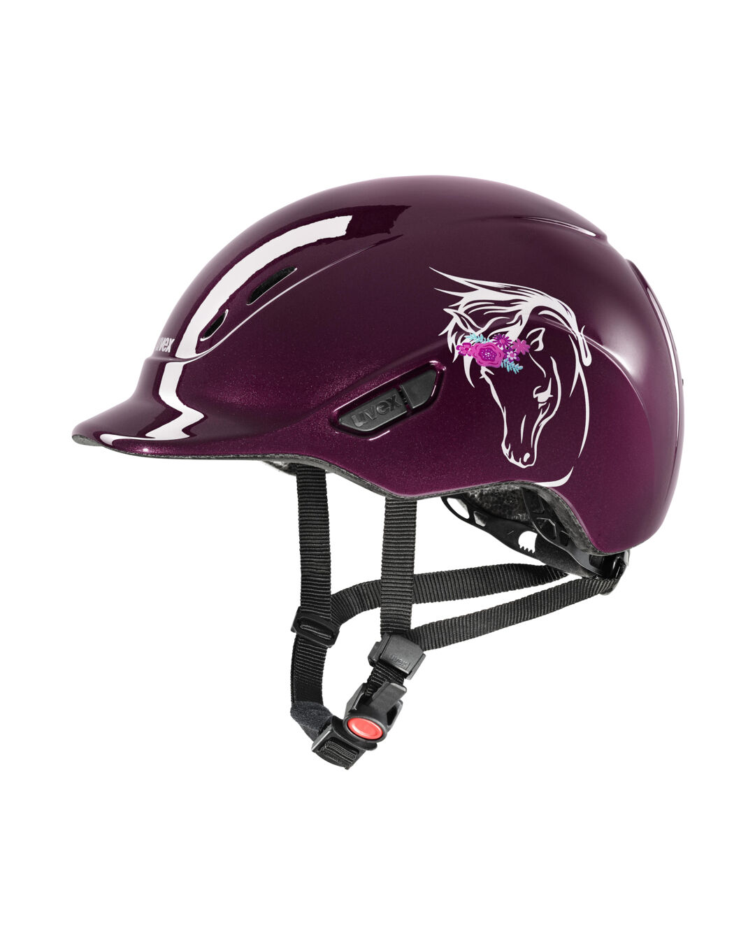 Flower Burgundy Shiny