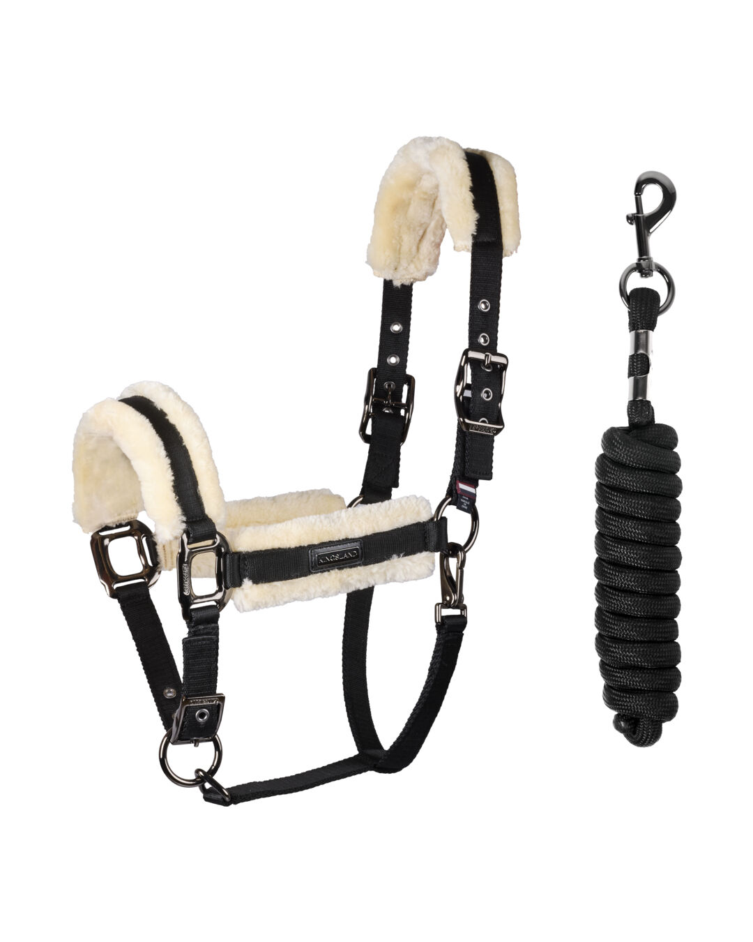 Halfterset KLLexie Faux Fur mit Strick