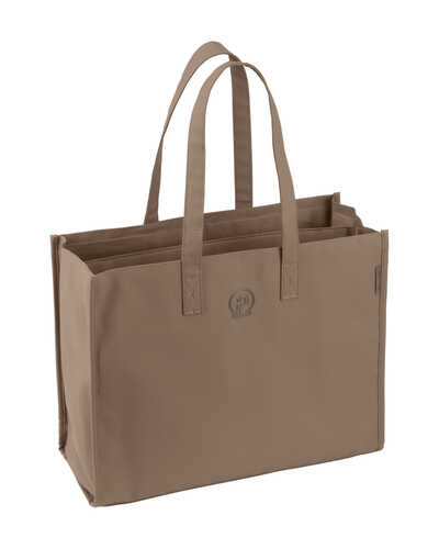 Tasche Faux Leather Shopper Platinum