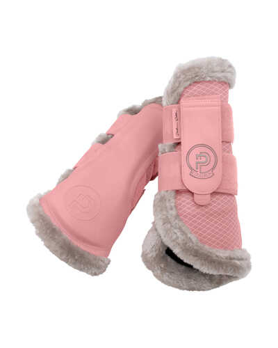 Gamaschen Mesh Faux Fur Platinum