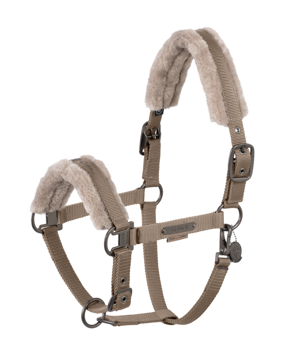 Halfter Double Pin Faux Fur Platinum