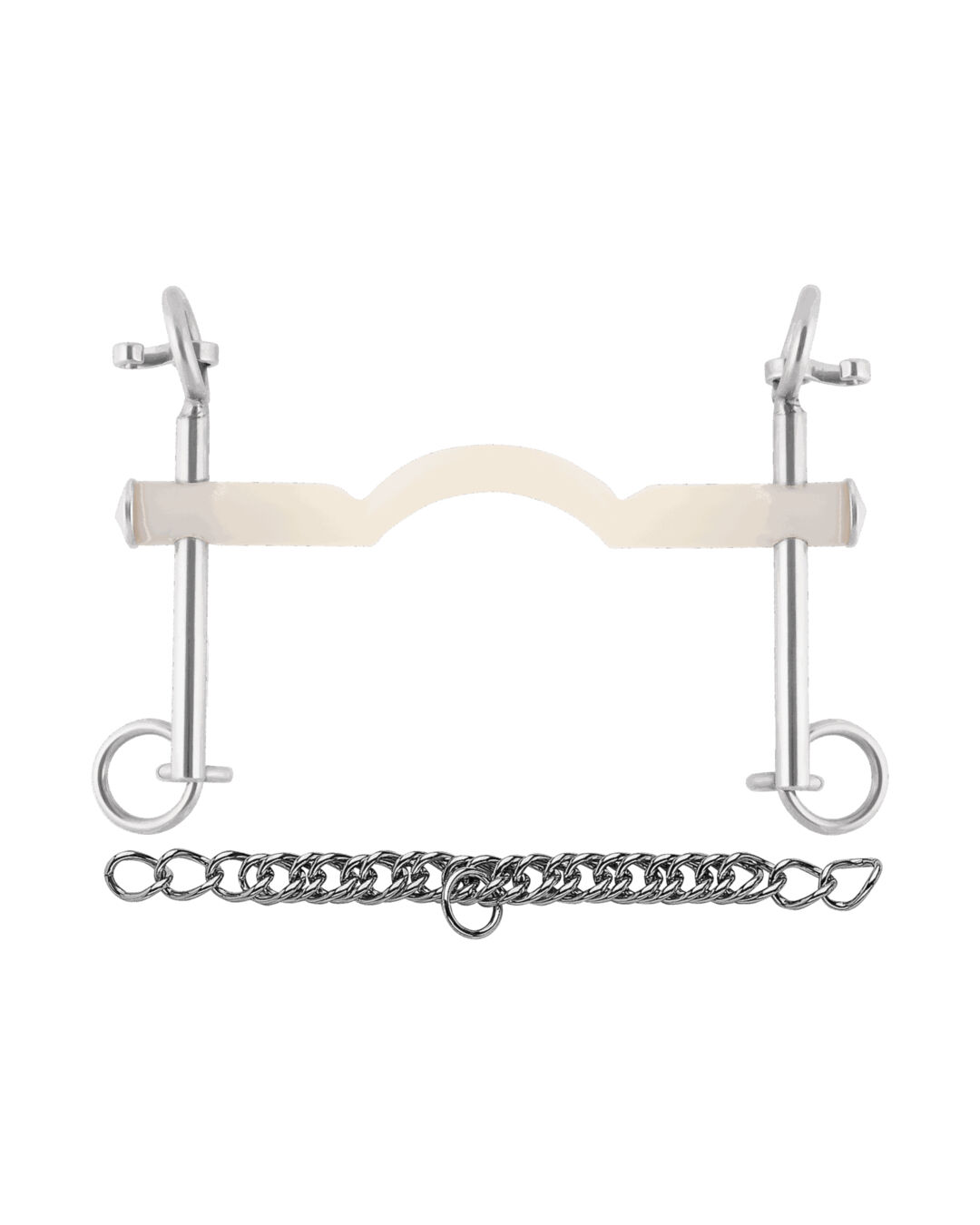 Dressurkandare Nathe mit Zungenfreiheit 15 mm ungebrochen Dressurkandare Nathe mit Zungenfreiheit 15 mm ungebrochen