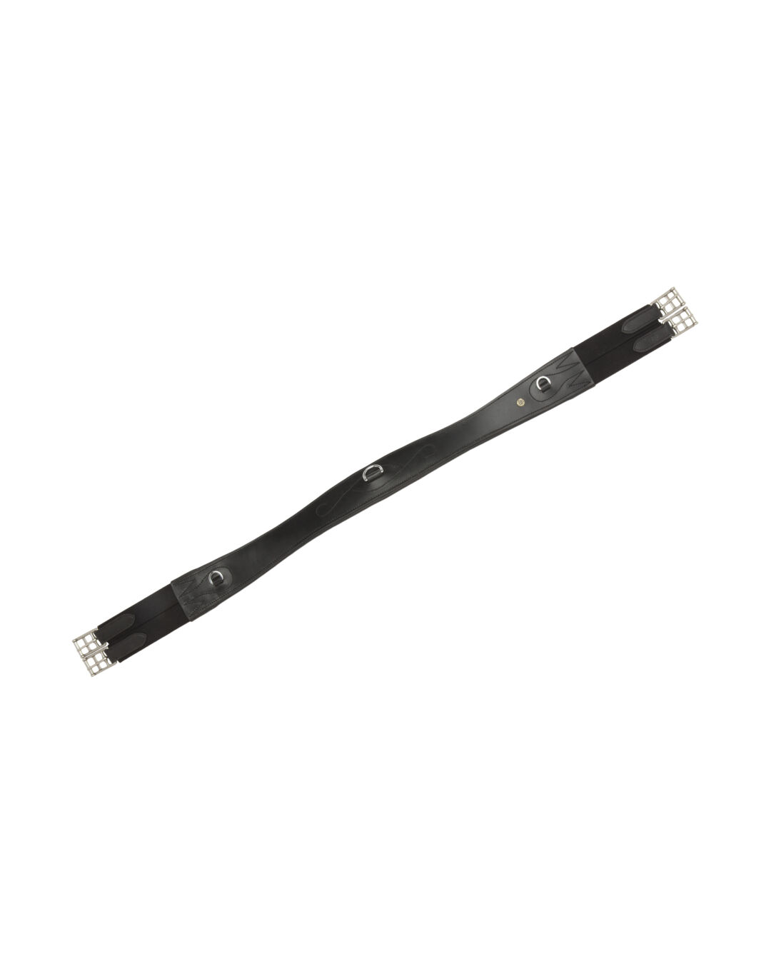 Leder-Sattelgurt geschweift