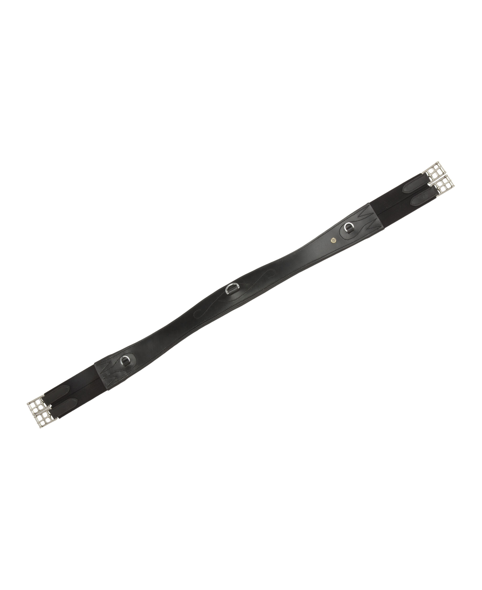 Leder-Sattelgurt geschweift