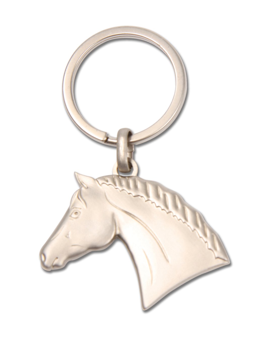 Schlüsselanhänger Pferdekopf ONE SIZE Silber
