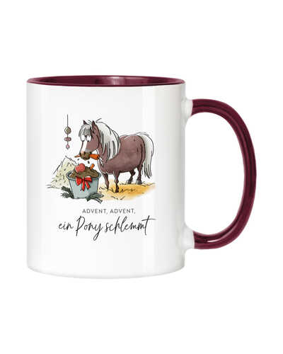 Keramiktasse Advent