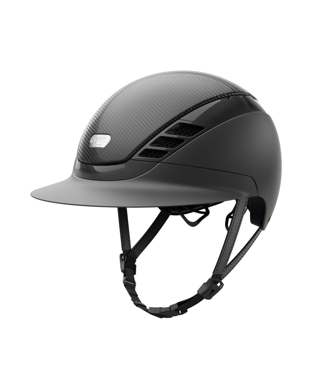 Reithelm AirLuxe Pure CARBON STYLE Langes Visier