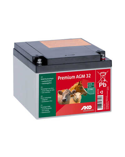 Weidezaunbatterie Premium AGM Akku 32