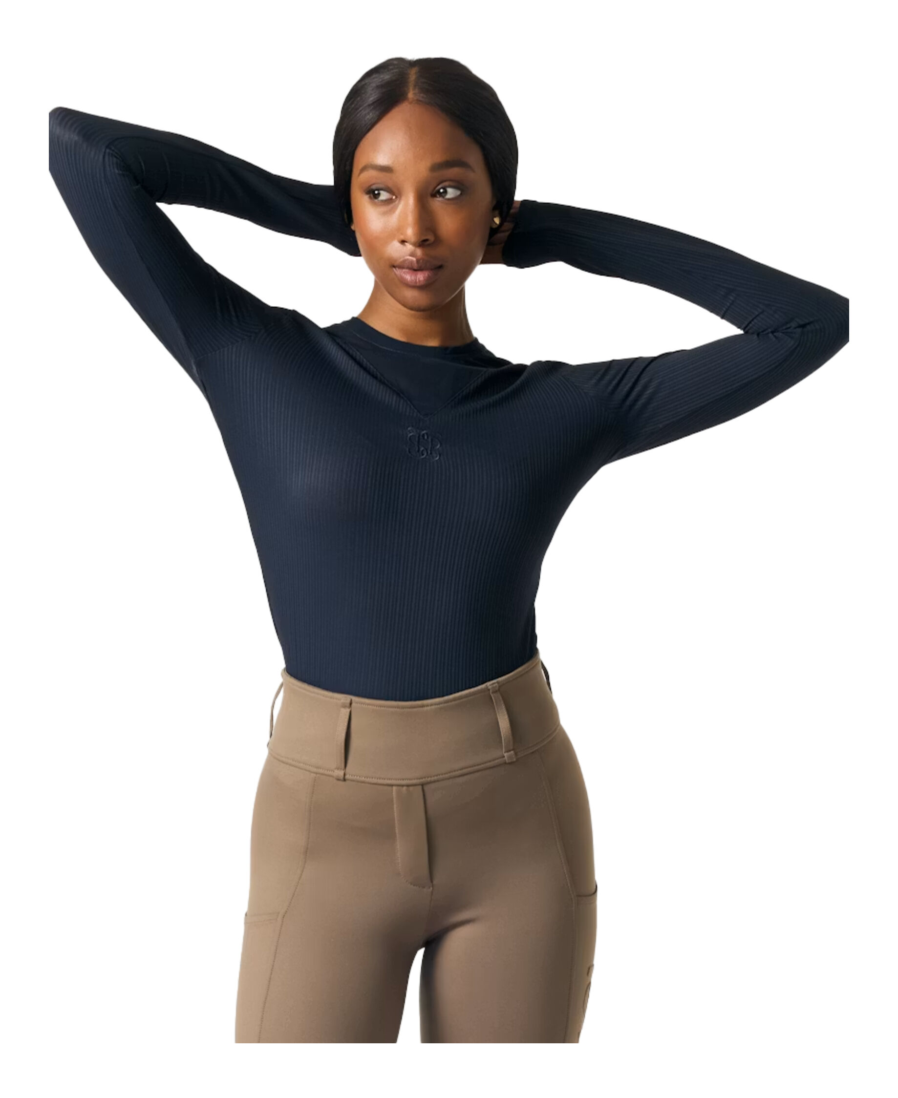 Mesh-Langarmshirt Leandra