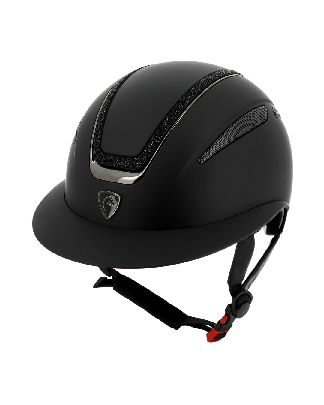 Schwarz Glitter Lamé