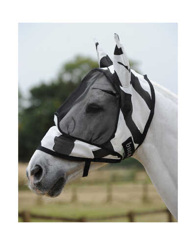 Fliegenmaske Zebra Buzz Off Fly mit Ohren