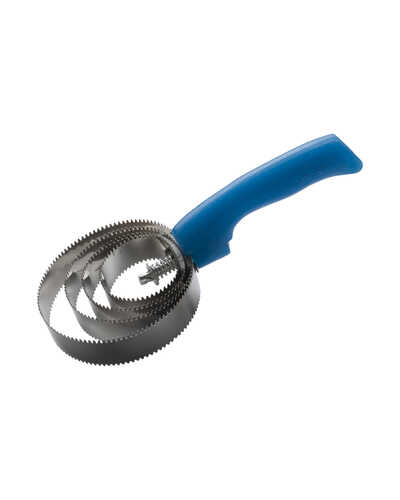 Metallstriegel mit Leucht-Pail