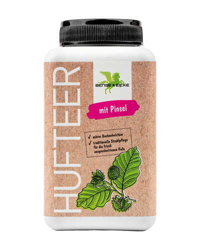 Hufteer mit Pinsel