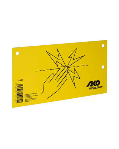 Warnschild Elektrozaun 20x10 cm