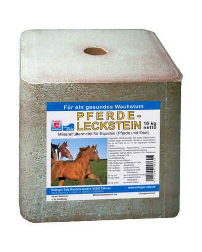 Salzleckstein mit Mineralzusätzen