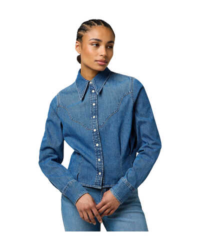 Jeanshemd Peplum Light Hand