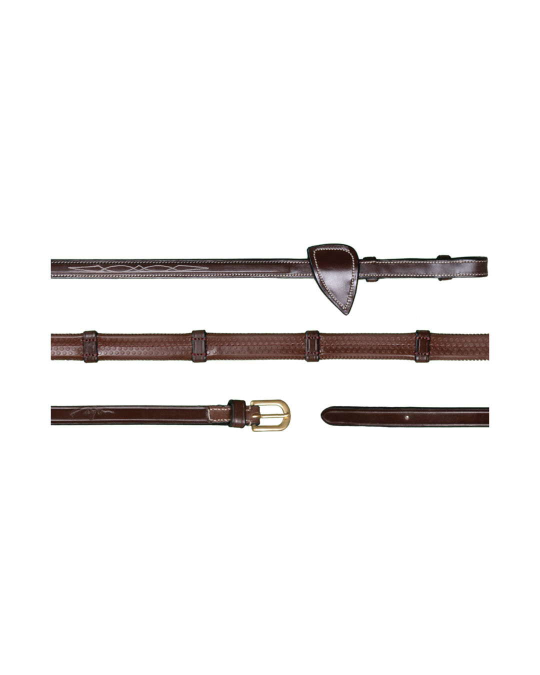 Gummizügel mit 7 Lederstegen 1/2