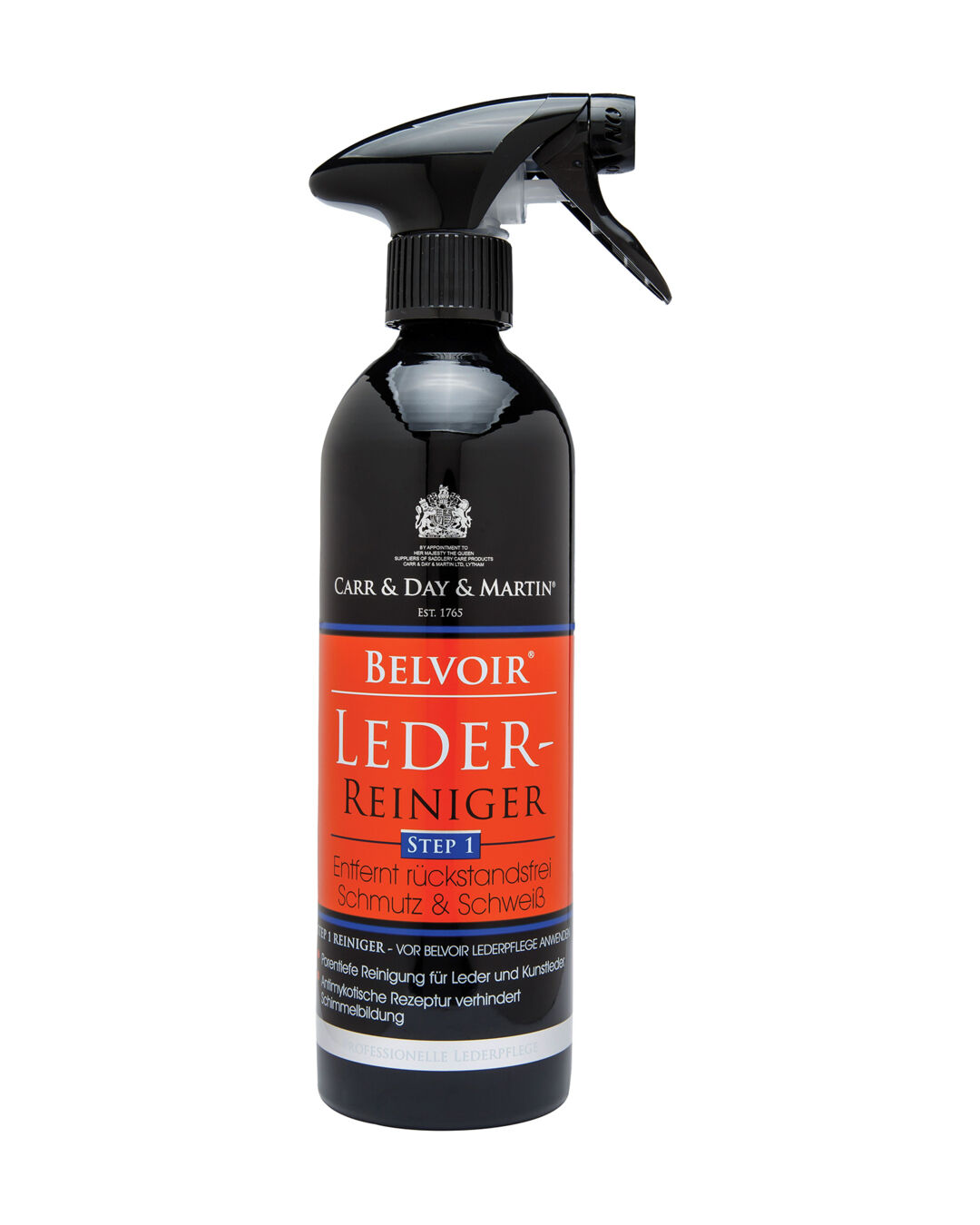 Lederreinigerspray Belvoir Step 1