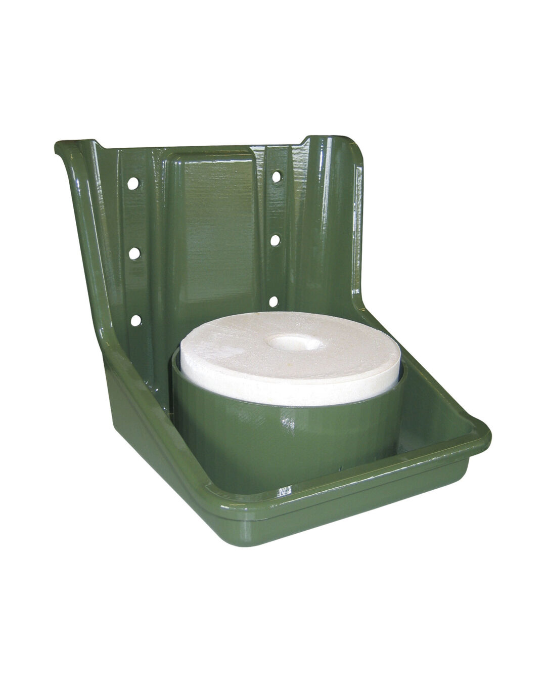 Lecksteinhalter runder Einsatz