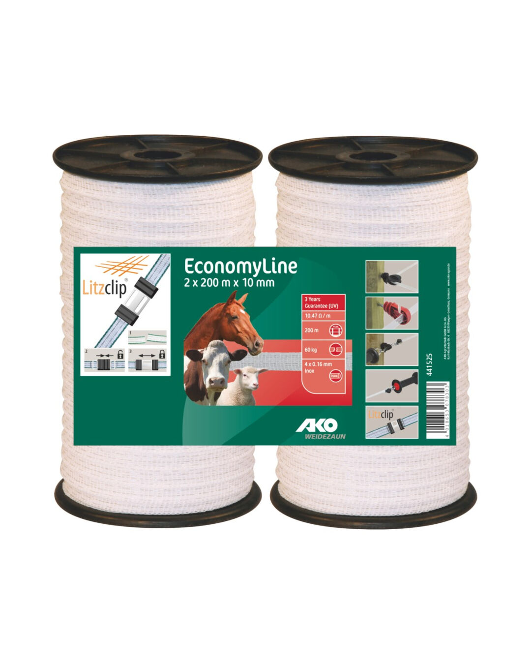 Weidezaun Breitband EconomyLine 2x200m