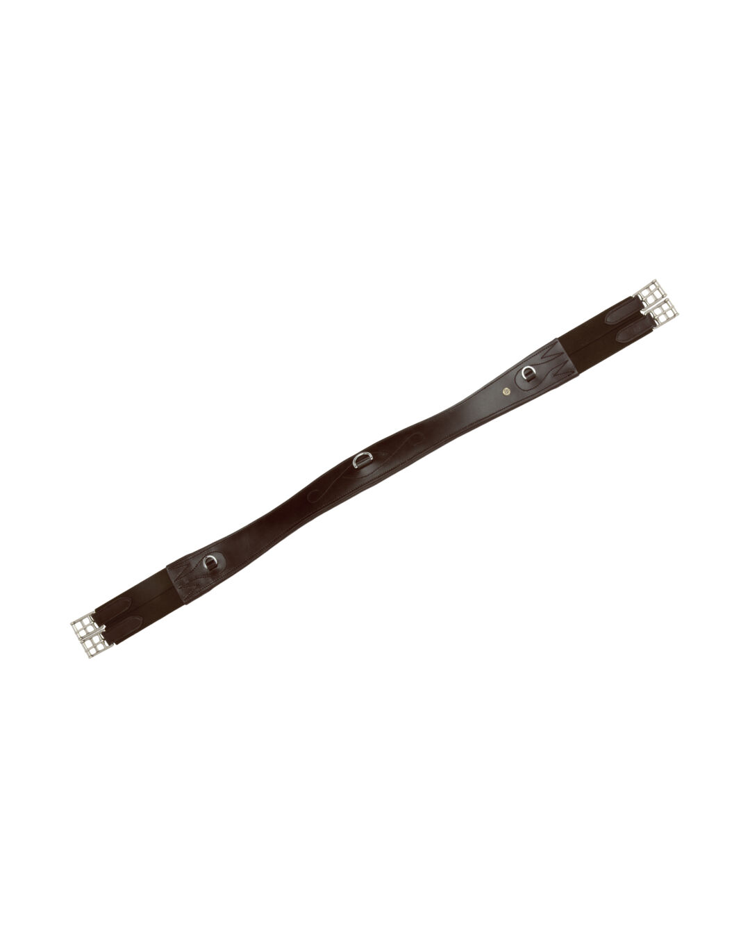 Leder-Sattelgurt geschweift